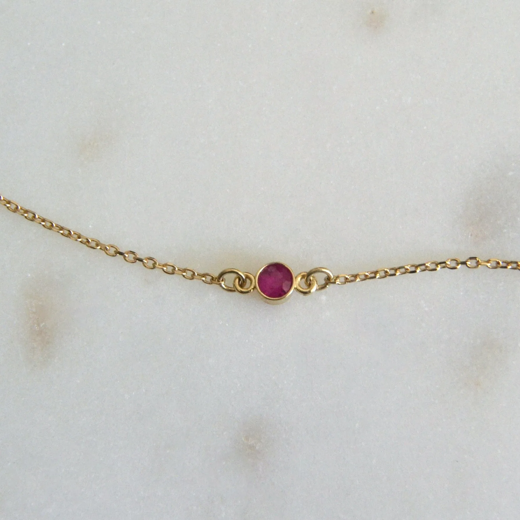 14k Ruby Bracelet