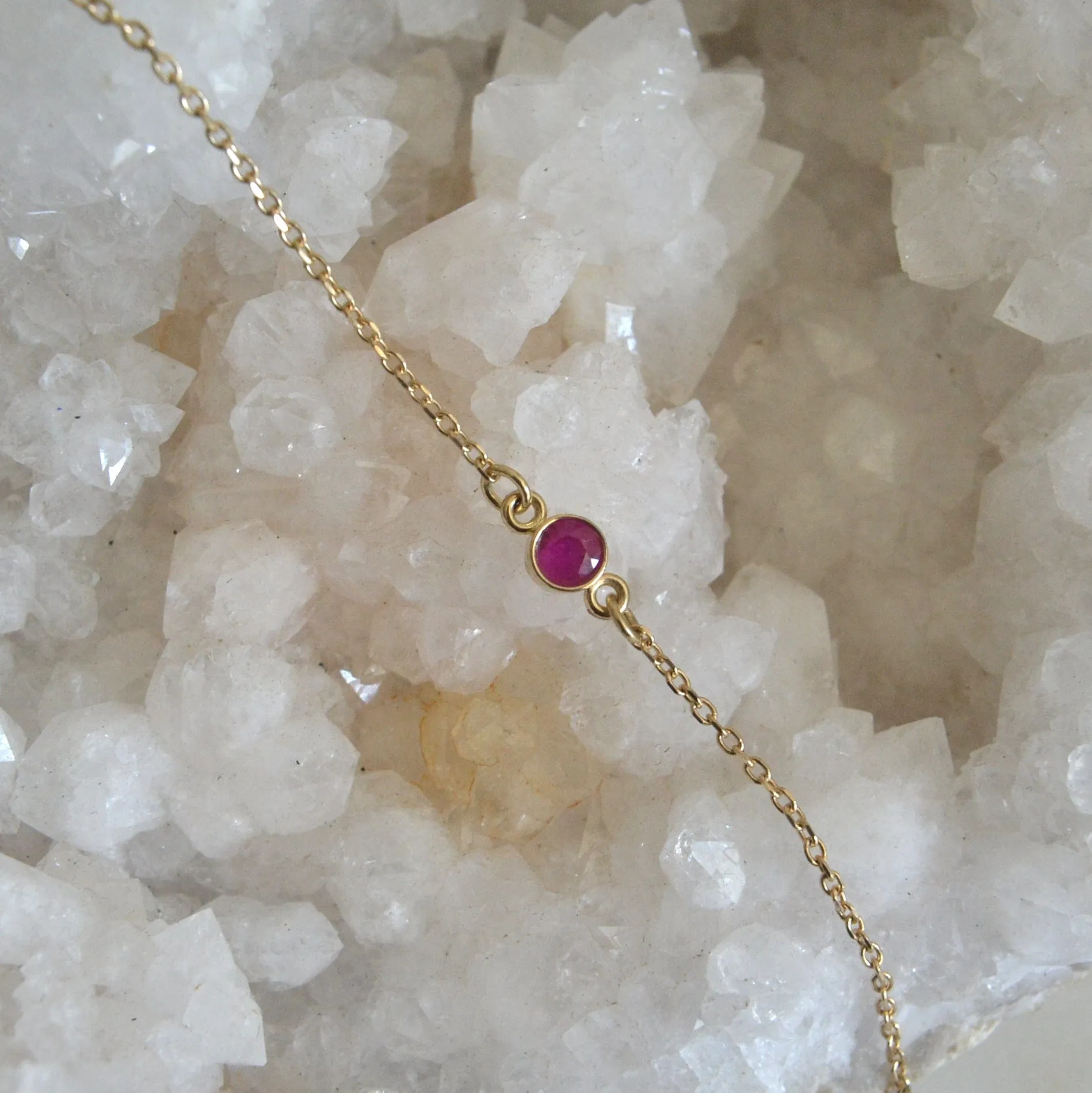 14k Ruby Bracelet