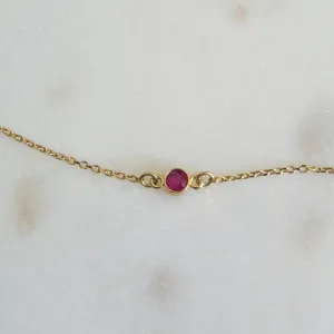 14k Ruby Bracelet