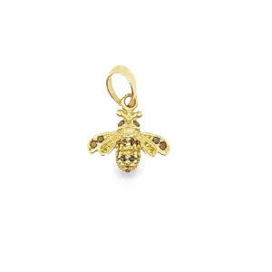 14K Yellow Gold Bee Pendant