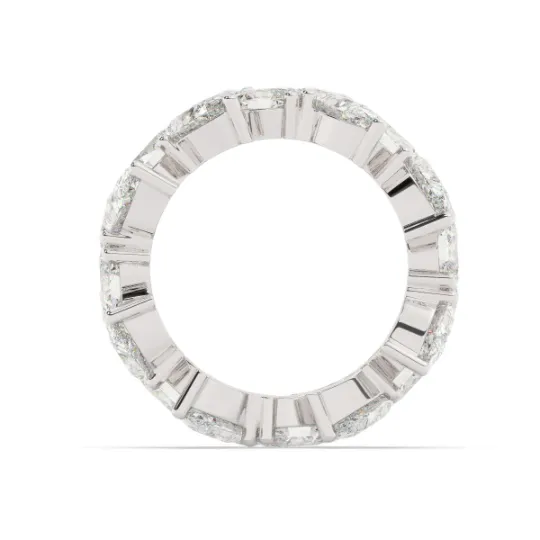 18K White Gold Diamond Wedding Band