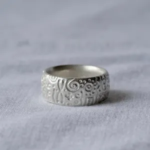 63. Silver Ring [Kimono OBI]  / 23R-obi