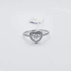.70ctw Heart Diamond Ring /Engagement Ring 18K White Gold