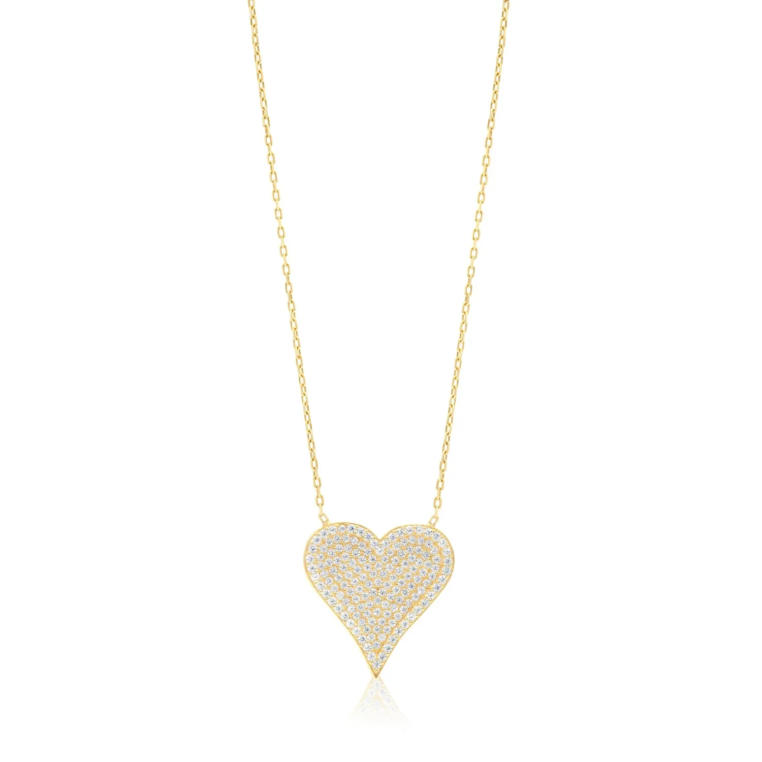 Contour Pave Heart