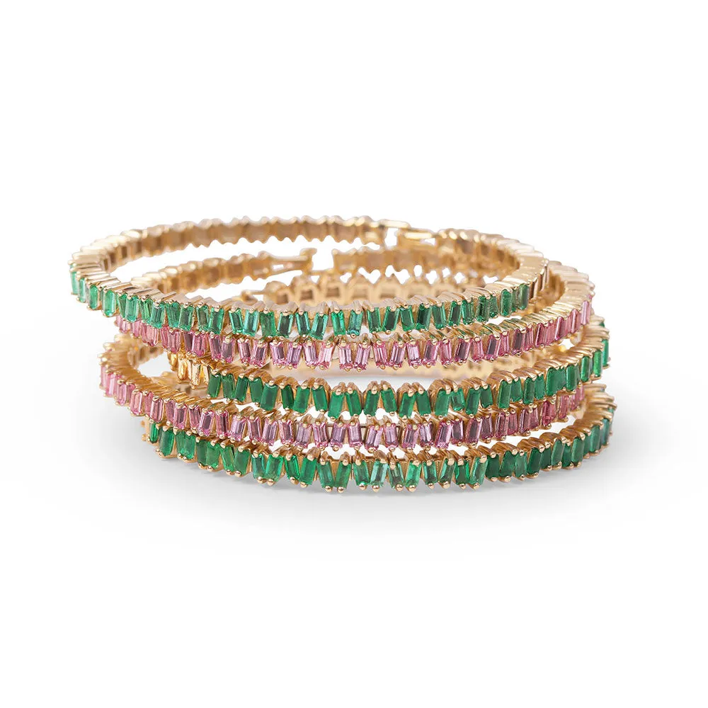 EMERALD BAGUETTE PICKET BANGLE