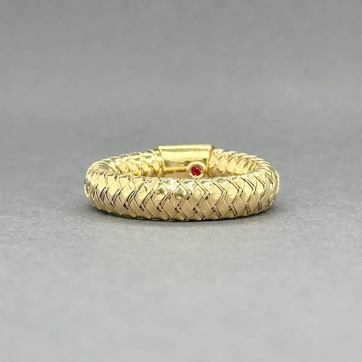 Estate Roberto Coin 18K Y Gold Primavera Flexi Ring
