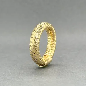 Estate Roberto Coin 18K Y Gold Primavera Flexi Ring