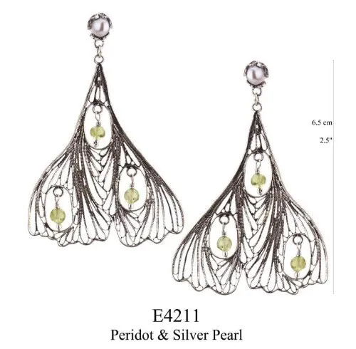 Ginkgo Biloba earrings - large