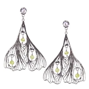 Ginkgo Biloba earrings - large