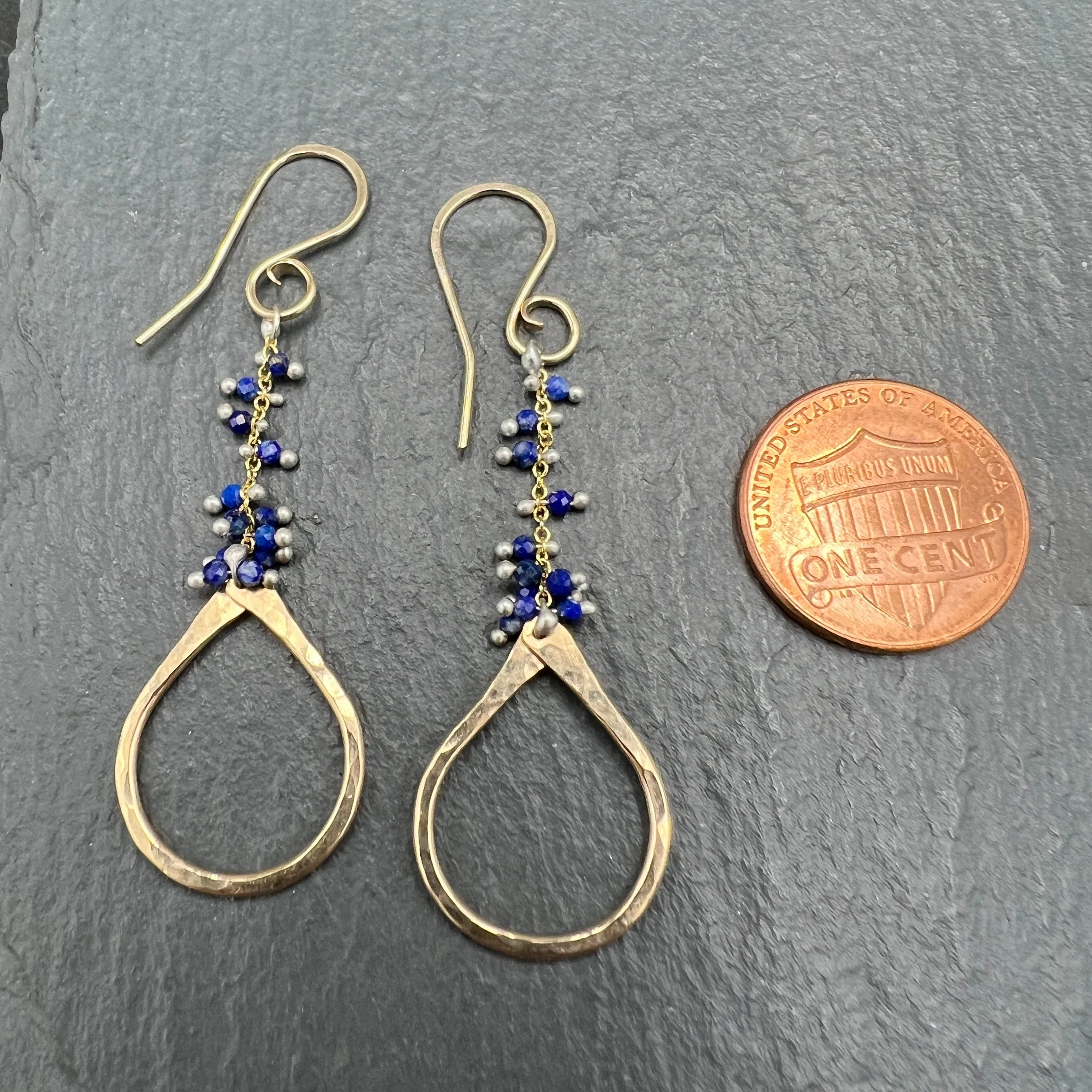 Lapis Lazuli Tear Duster Earring
