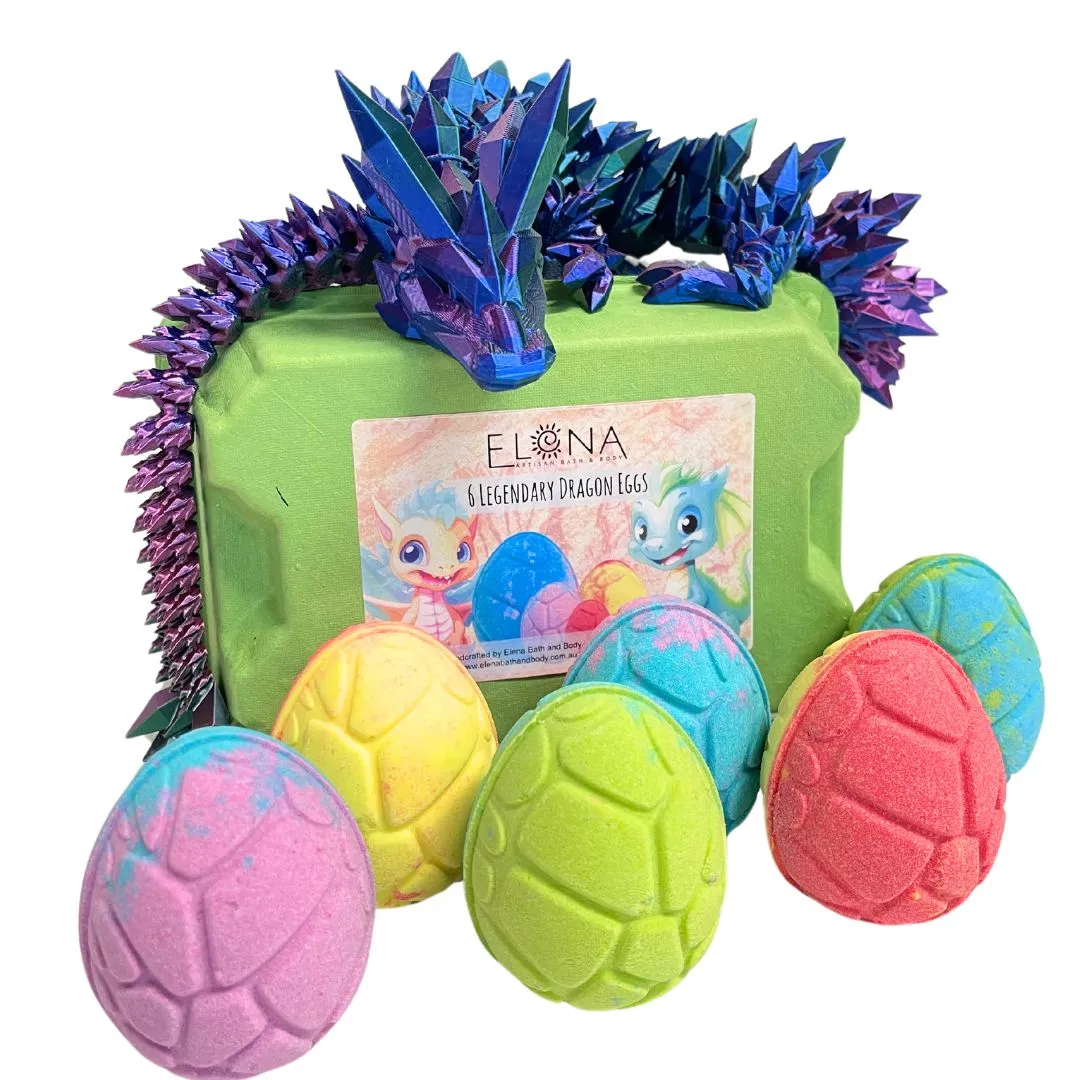 Legendary Dragon Eggs - Prehistoric Bath Bombs in a Egg Carton