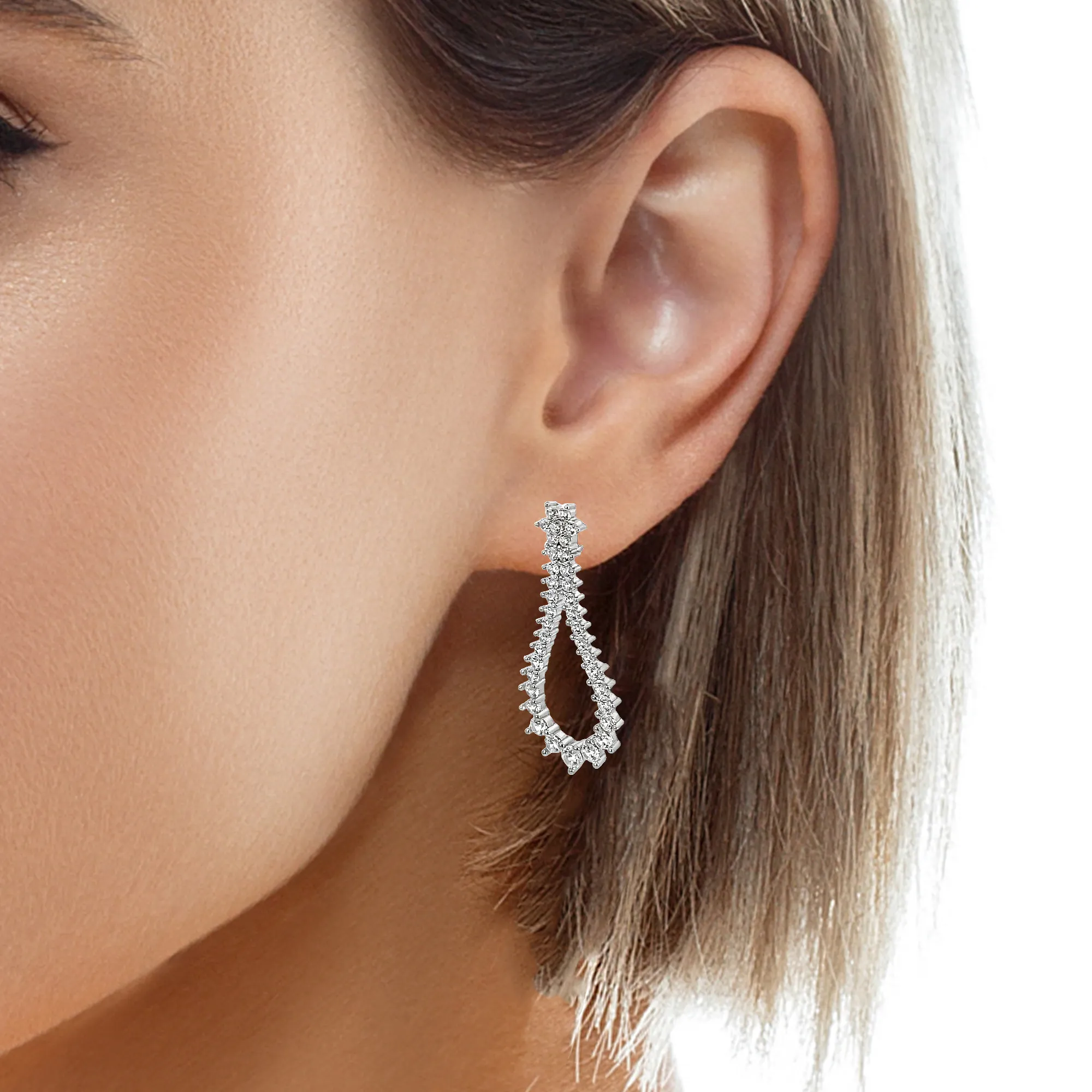 Pear Shaped Drop Earrings