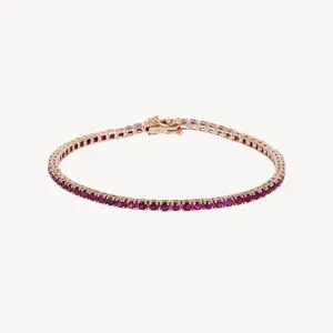 Ruby Tennis Bracelet