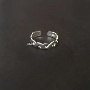 S Silver Toe Ring