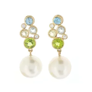 South Sea Pearl Earrings "Ocean Spray"