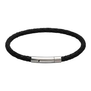 Unique & Co B444BL/21CM Men's Leather Bracelet