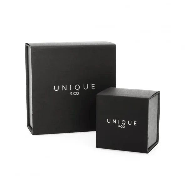 Unique & Co Black Leather Bracelet B177GR