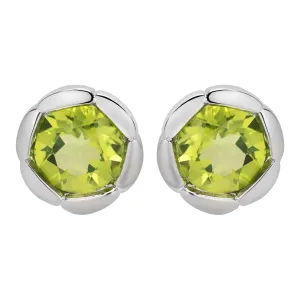 Unique & Co ME-942PE Sterling Silver Stud Earrings