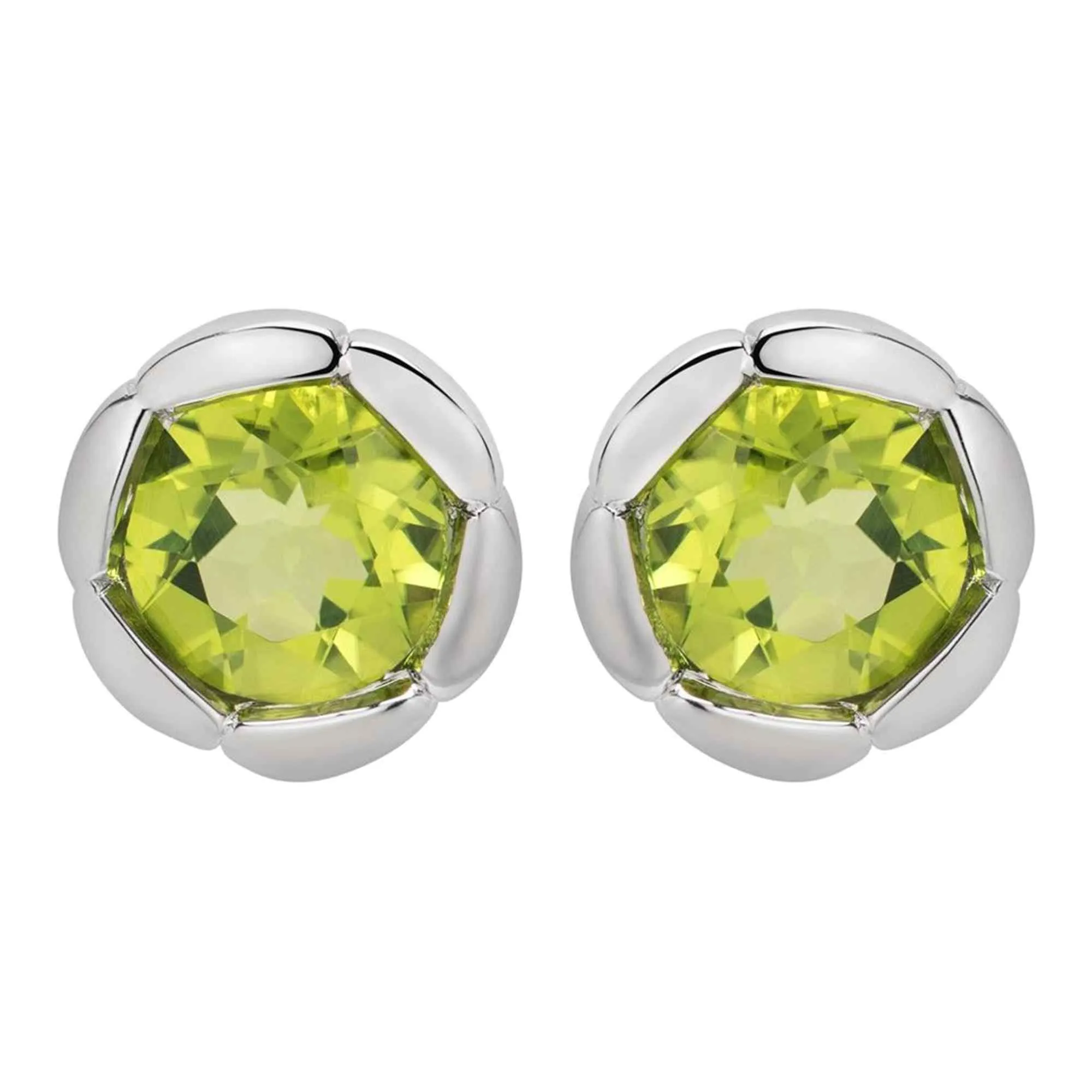 Unique & Co ME-942PE Sterling Silver Stud Earrings