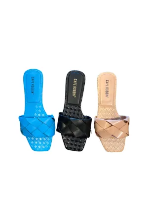 Unique....Braided Medium Size Flap Slides